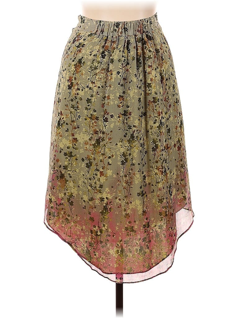 Pre-owned Sundance Silk Skirt In Brown