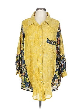 Pol 3/4 Sleeve Button Down Shirt
