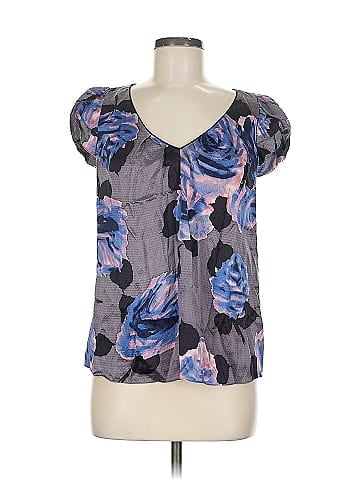 Rebecca Taylor Short Sleeve Silk Top (view 1)