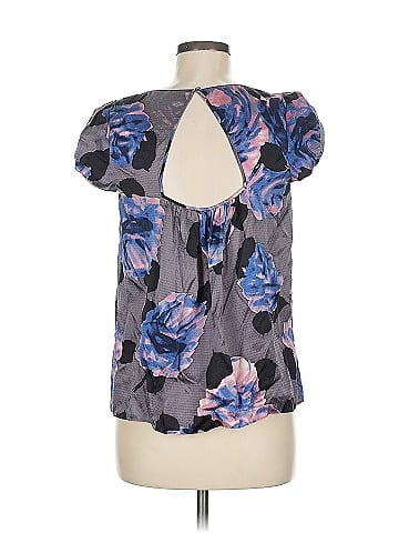 Rebecca Taylor Short Sleeve Silk Top (view 2)