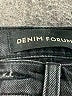 Denim Forum Chevron-herringbone Blue Black Jeans Size 23 waist - photo 4