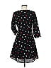 Honey 100% Polyester Hearts Black Casual Dress Size M - photo 2