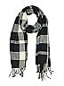 Plush Plaid Gray Blue Scarf One size - photo 1