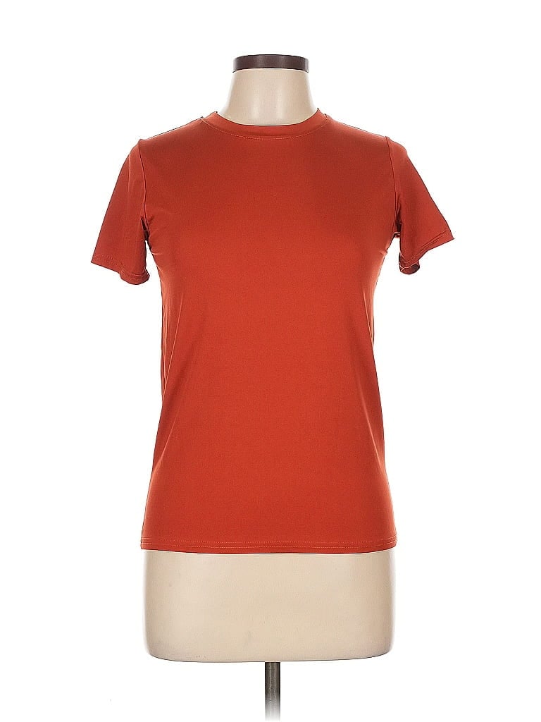 Pre-owned Real Essentials Short Sleeve T-shirt In Orange