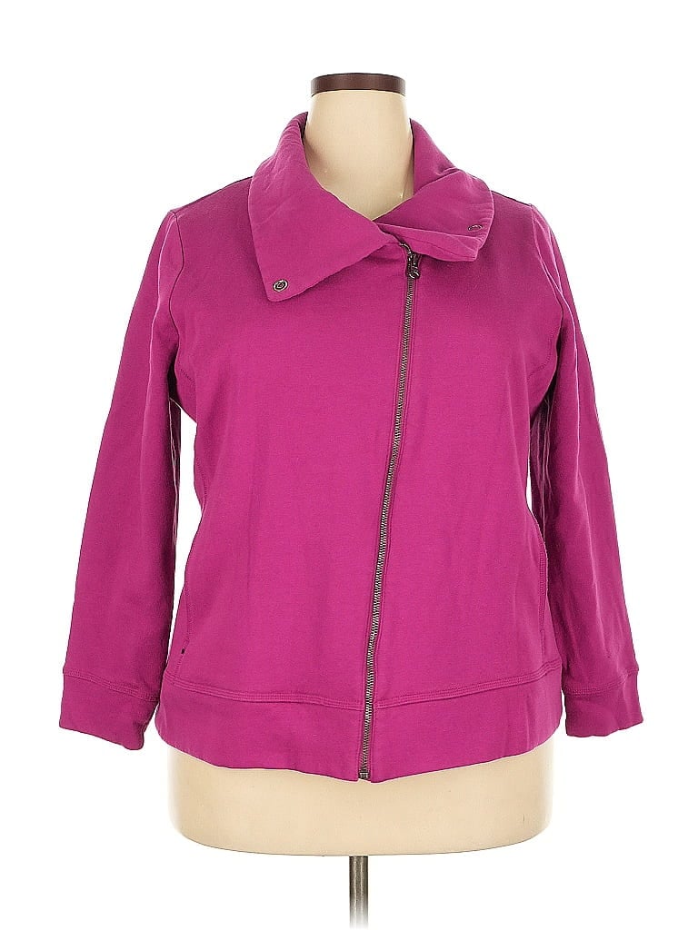 T by Talbots Purple Pink Jacket Size 2X (estimated) - photo 1