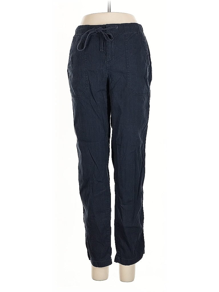 Pre-owned Lou & Grey Linen Pants In Blue