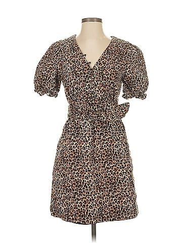 Marissa Webb Collective Brown Leopard Dress (view 1)