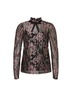 NISSA Black Floral Lace Blouse Size 2 - photo 6