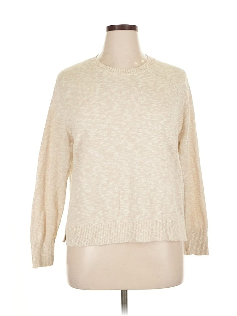 Pre-owned J.crew Factory Store Pullover Sweater In Brown