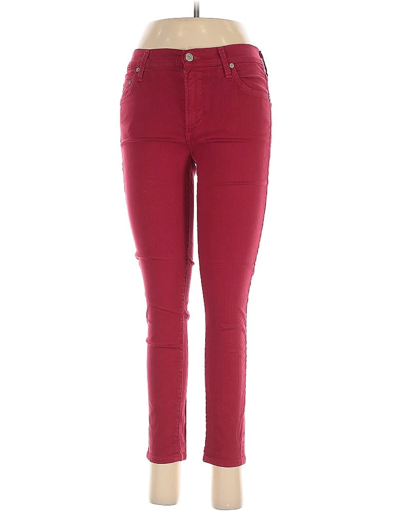 Pre-owned Citizen Of Humanity Jeggings In Red