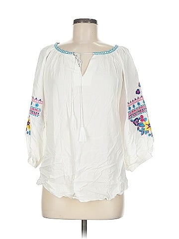 Solitaire 3/4 Sleeve Blouse (view 1)