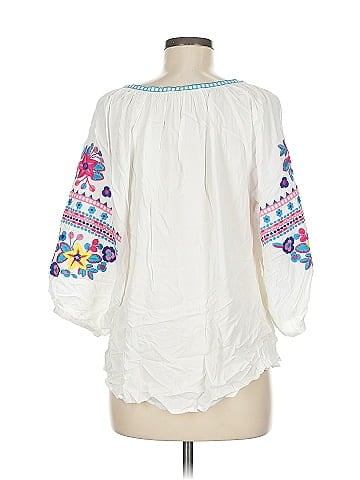 Solitaire 3/4 Sleeve Blouse (view 2)