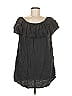 Zara Gray Short Sleeve Blouse Size M - photo 1
