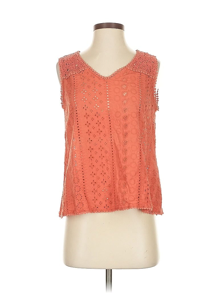 Pre-owned J By Joie Sleeveless Blouse In Orange