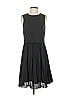 H&M 100% Polyester Solid Gray Cocktail Dress Size 4 - photo 1