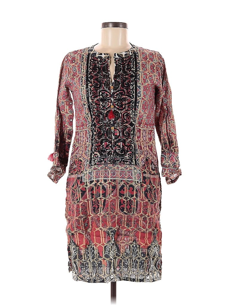 Pre-owned Assorted Brands Casual Dress In Burgundy