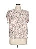 Ann Taylor LOFT 100% Polyester White Short Sleeve Blouse Size XL - photo 1