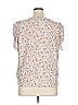 Ann Taylor LOFT 100% Polyester White Short Sleeve Blouse Size XL - photo 2
