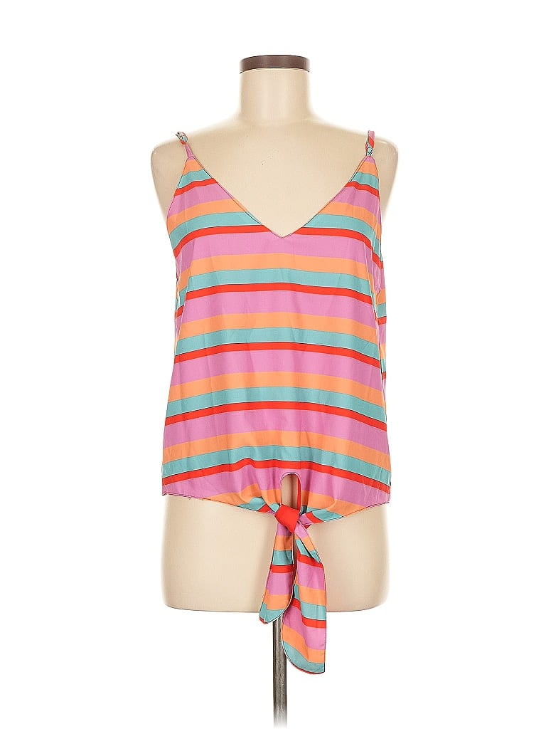 Pre-owned Chloe Oliver Sleeveless Top Pink Halter Neckline Tops