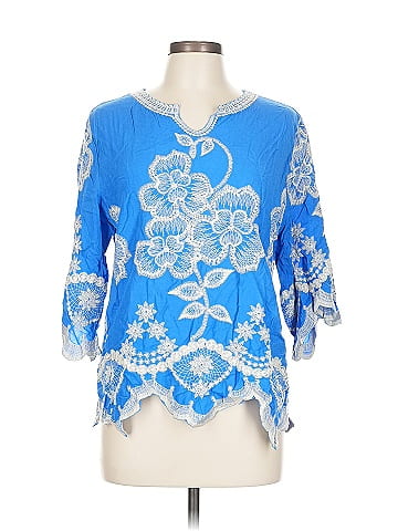 Solitaire 3/4 Sleeve Blouse (view 1)