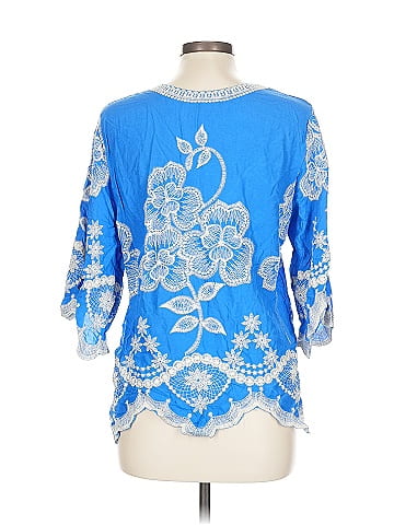 Solitaire 3/4 Sleeve Blouse (view 2)