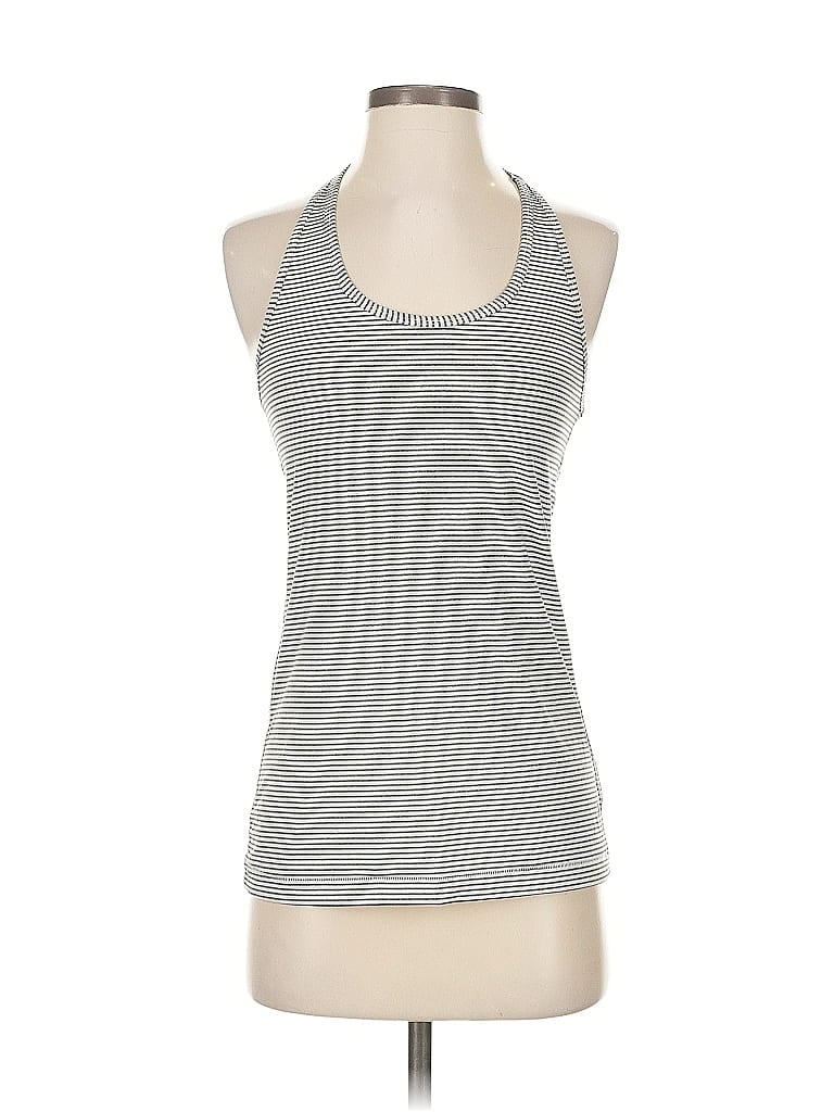 Pre-owned Gap Fit Tank Top Gray Halter Neckline Tops