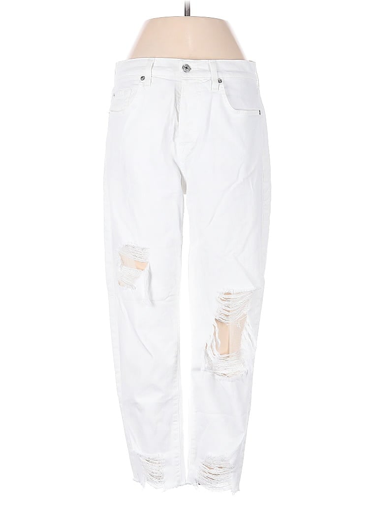 7 FOR ALL MANKIND Pre-owned Jeans In White