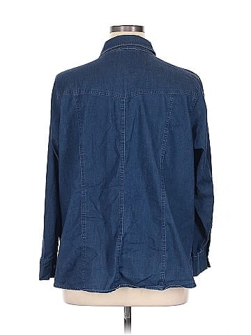 Belle By Kim Gravel Long Sleeve Button-Down Shirt (view 2)