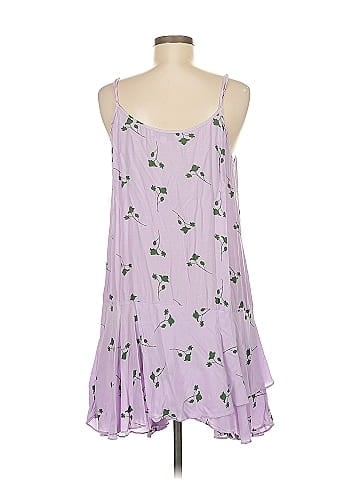 Thakoon Collective Purple Floral Slip Dress (view 2)