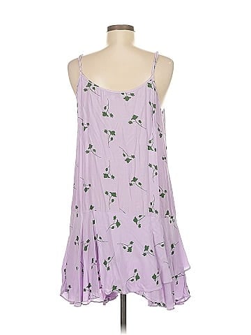 Thakoon Collective Purple Floral Slip Dress (view 2)