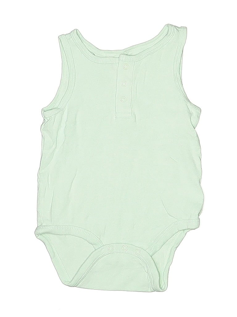 Pre-owned Cloud Island Babies' Short Sleeve Onesie In Green