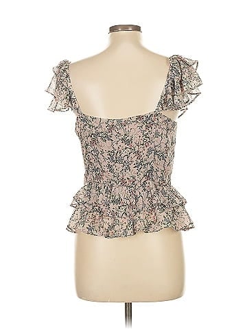 Marissa Webb Collective Floral Ruffle V-Neck Top (view 2)