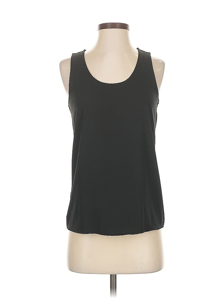 Pre-owned Ann Taylor Sleeveless Top Black Scoop Neck Tops
