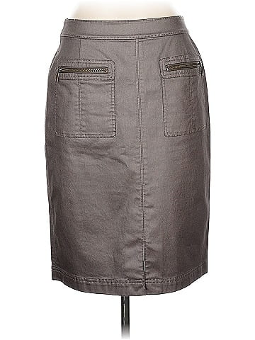 Lafayette 148 New York Faux Leather Skirt (view 2)