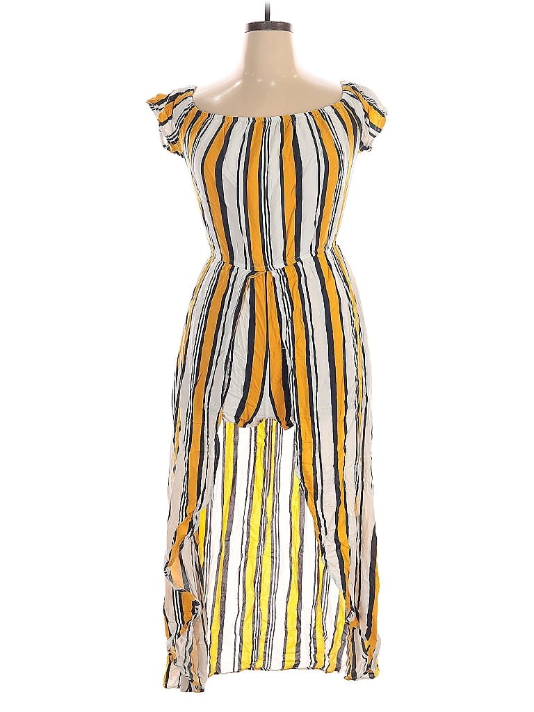 Pre-owned J For Justify Romper In Yellow