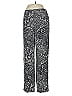 Ann Taylor 100% Silk Paisley Gray Black Silk Pants Size 8 - photo 1