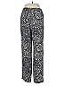 Ann Taylor 100% Silk Paisley Gray Black Silk Pants Size 8 - photo 2