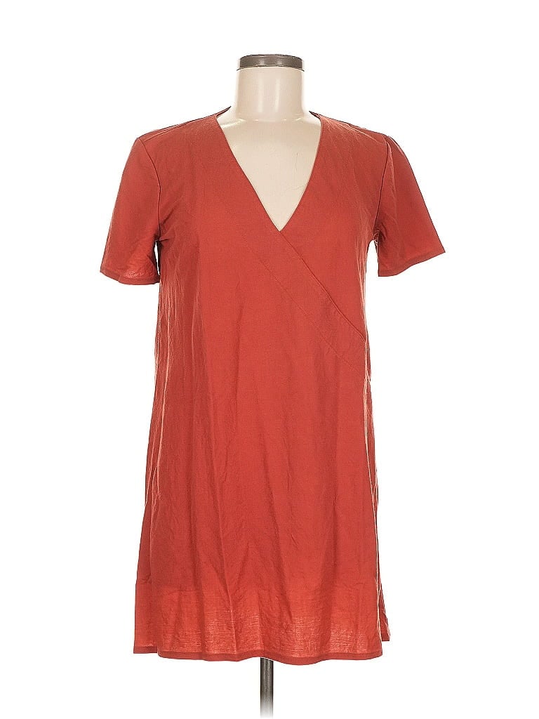 Pre-owned Zara W&b Collection Casual Dress In Orange