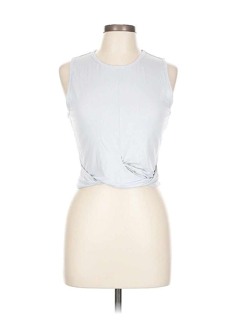Pre-owned Savvi Sleeveless T-shirt In Silver
