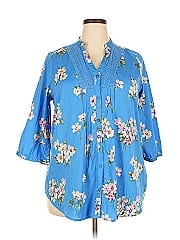 Woman Within 3/4 Sleeve Blouse