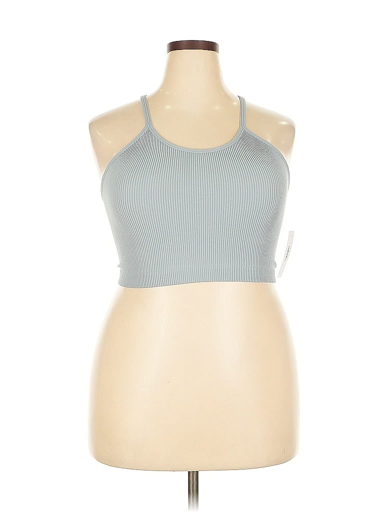 Pre-owned Ododos Tank Top Gray Halter Neckline Tops