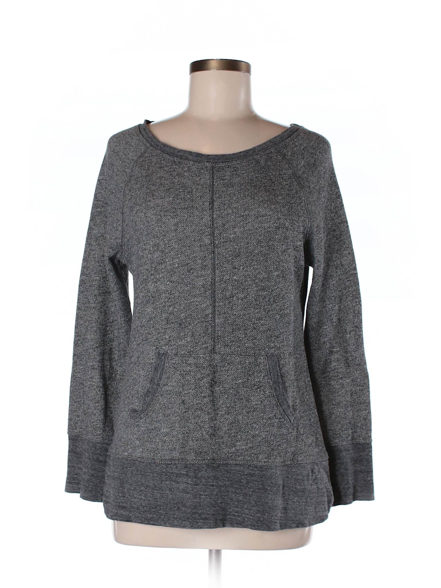 Ann Taylor LOFT Color Block Gray Sweatshirt Size M - 71% off | thredUP
