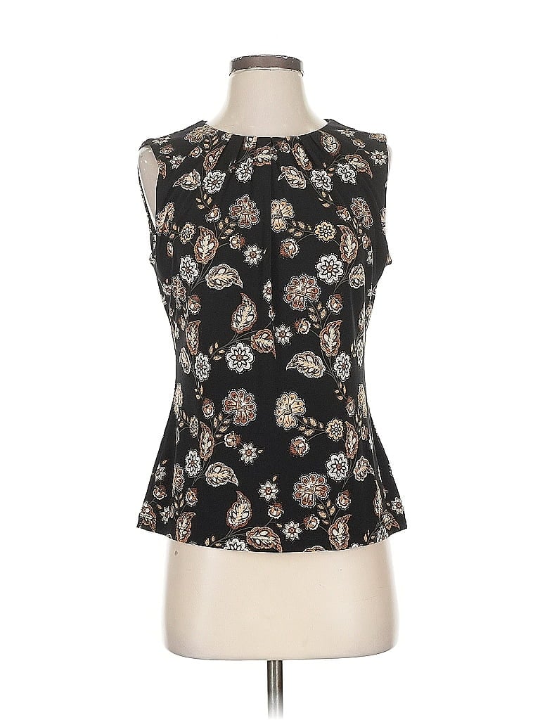 Pre-owned Calvin Klein Sleeveless Blouse In Black