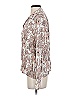 Karen Kane 100% Viscose Paisley Silver Long Sleeve Blouse Size S - photo 4