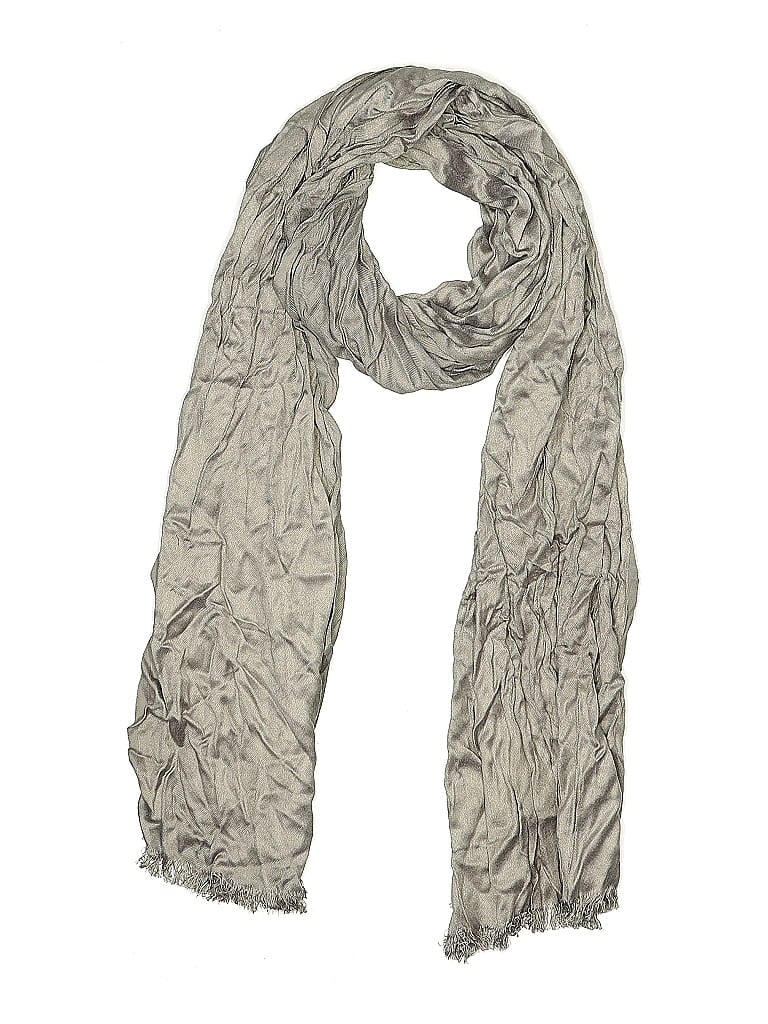 Pre-owned Assorted Brands Scarf In Gray