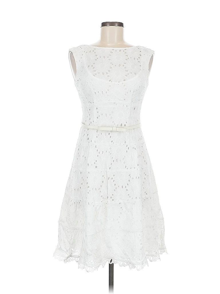 Pre-owned Nanette Lepore Cocktail Dress In White