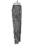 Ann Taylor 100% Silk Paisley Gray Black Silk Pants Size 8 - photo 4