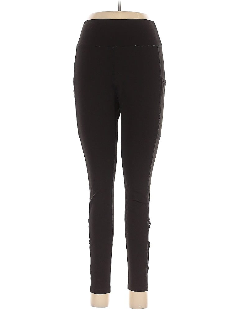 Pre-owned Pop Fit Active Pants In Black