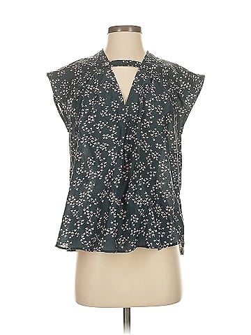 Current/Elliott The Short Sleeve Sky Blouse (view 1)