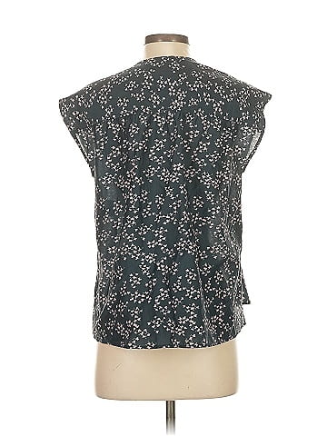 Current/Elliott The Short Sleeve Sky Blouse (view 2)
